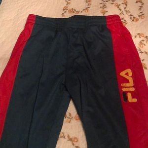 multi color fila sweatpants